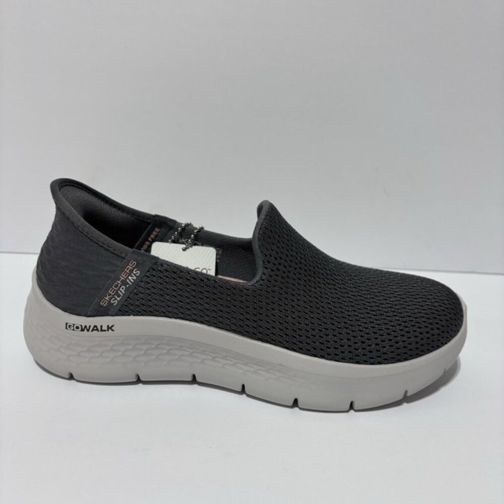Skechers Women’s Go Walk Flex - Relish Grey Slip-On Shoes, Size 6.5M